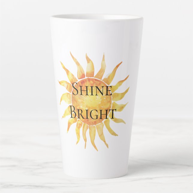 Tasse Latte Ciel Soleil Brille Clair (Devant)