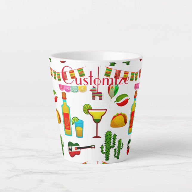 Tasse Latte Cinco de Mayo Célébration Thunder_Cove (Devant)