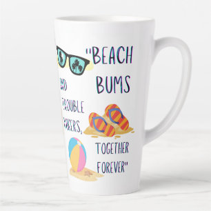Tasse Latte citation de jour de plage