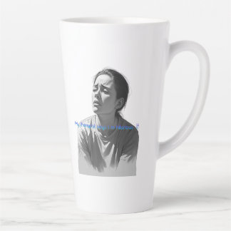 Tasse Latte Citation de thérapie drôle - Mon thérapeute dit qu