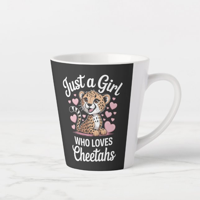 Tasse Latte Citation drôle de guépard  (Droite)