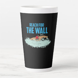 Tasse Latte Citation drôle de natation Cadeau pour nageur