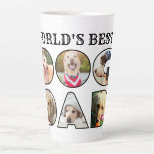 Tasse Latte Citation du meilleur papa chien du monde 6 photo C