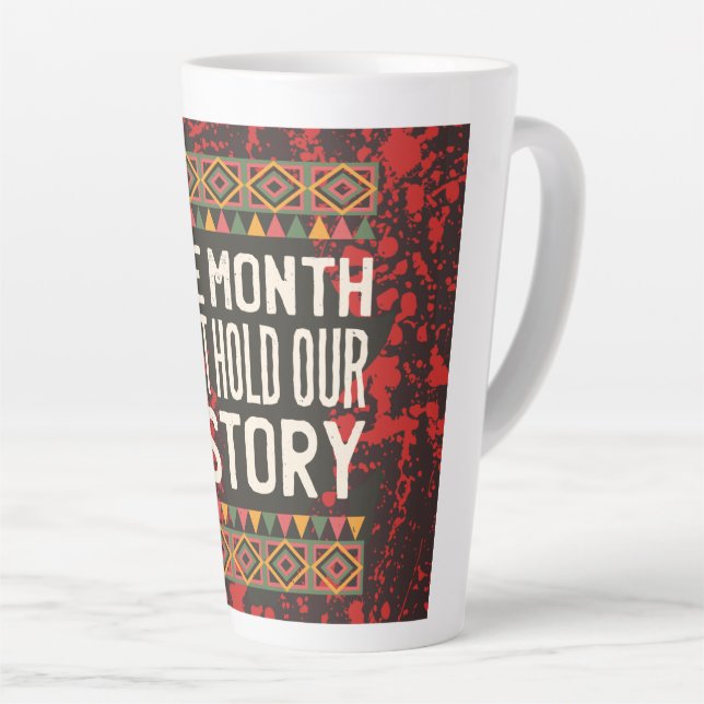 Tasse Latte Citations du Mois de l'Histoire des Noirs - Ne peu (Angle droit)