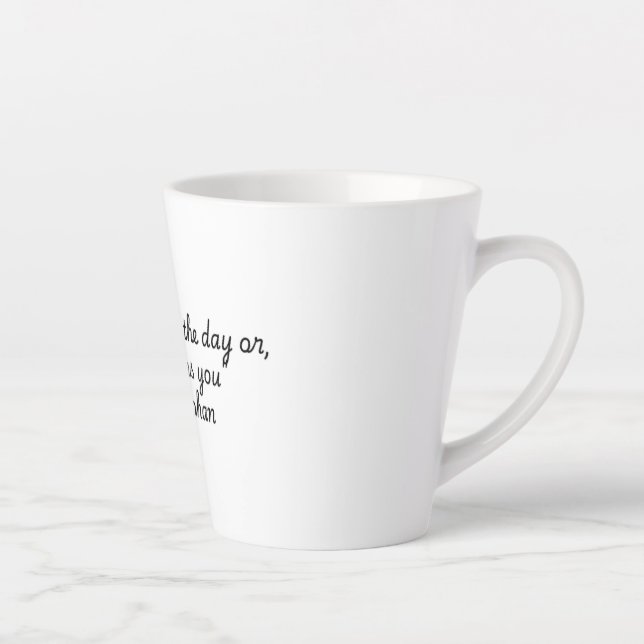 Tasse Latte "Citations pour la collection Vie" John Rohan (Droite)