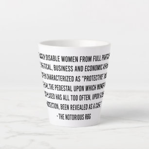 Tasse Latte Citations Rbg, Rbg Mug, Ruth Bader Ginsburg