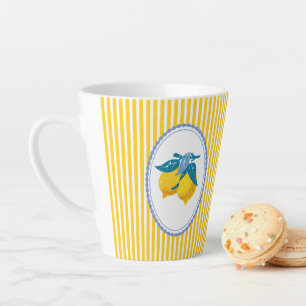 Tasse Latte Citrons jaunes d'Amalfi de style méditerranéen
