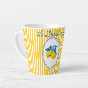 Tasse Latte Citrons jaunes d'Amalfi de style méditerranéen