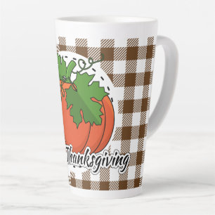 Tasse Latte Citrouille Brown - Bon thanksgiving