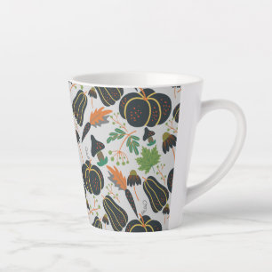 Tasse Latte Citrouille sans soudure carotte motif noir et blan