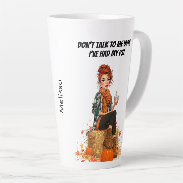 Tasse Latte Citrouille Spice Latte - Ms Sass (Angle droit)