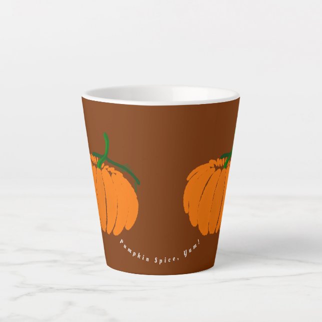Tasse Latte Citrouille Spice, Yum ! (Devant)