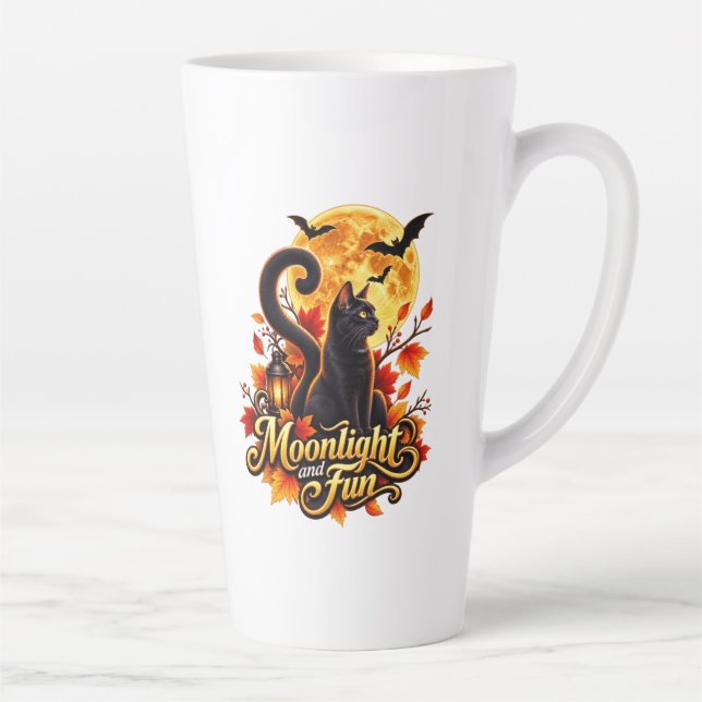 Tasse Latte Clair de lune et plaisir (Droite)