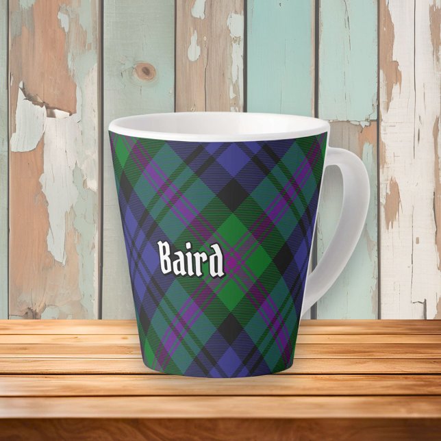 Tasse Latte Clan Baird Tartan (Créateur téléchargé)