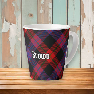 Tasse Latte Clan Brown Tartan