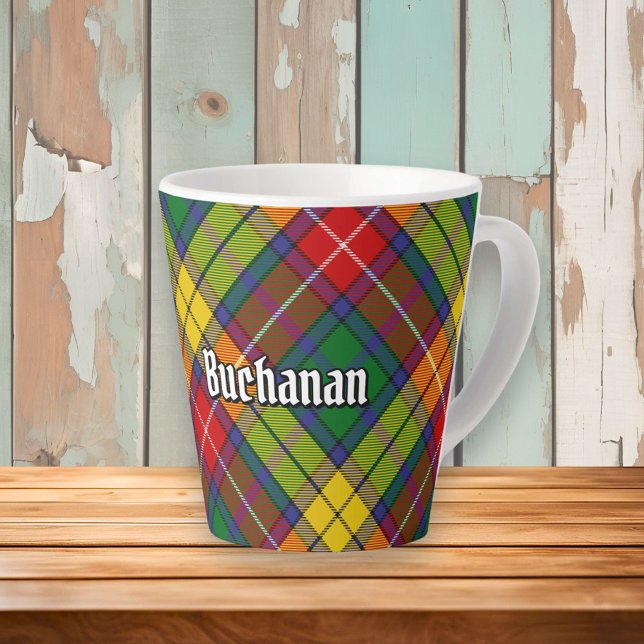 Tasse Latte Clan Buchanan Tartan (Créateur téléchargé)