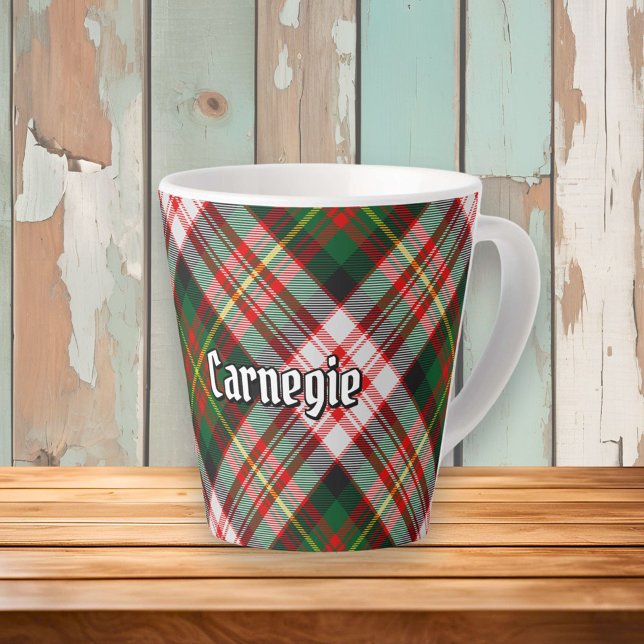 Tasse Latte Clan Carnegie robe Tartan (Créateur téléchargé)