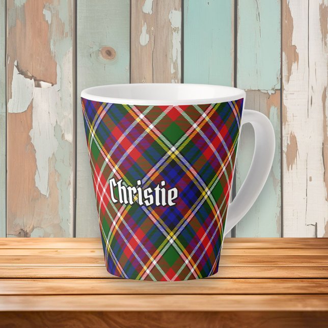 Tasse Latte Clan Christie Tartan (Créateur téléchargé)