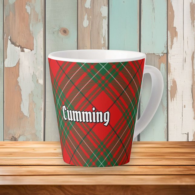 Tasse Latte Clan Cumming Tartan (Créateur téléchargé)