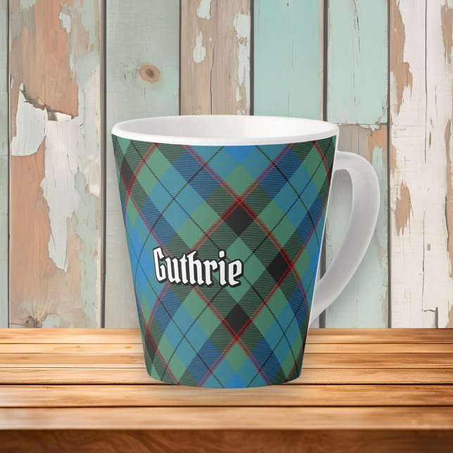 Tasse Latte Clan Guthrie Tartan (Créateur téléchargé)