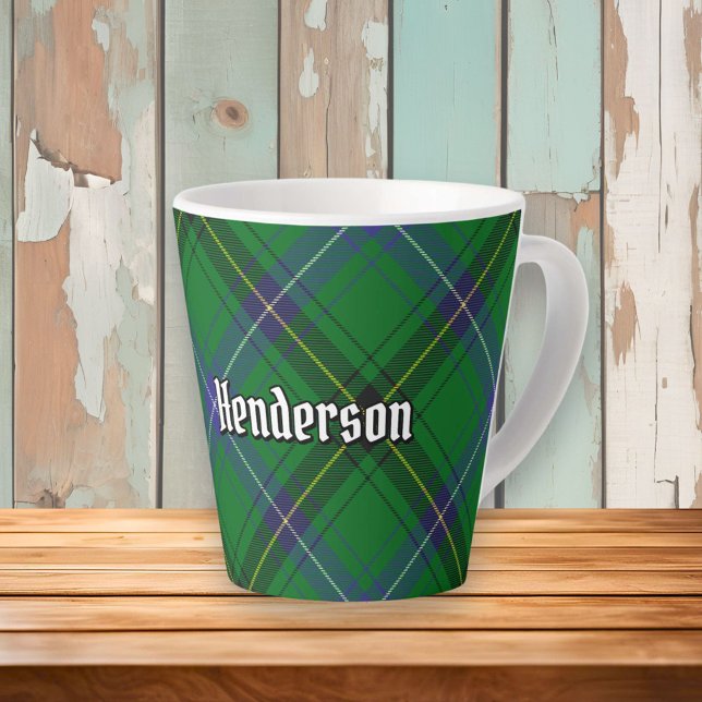 Tasse Latte Clan Henderson Tartan (Créateur téléchargé)