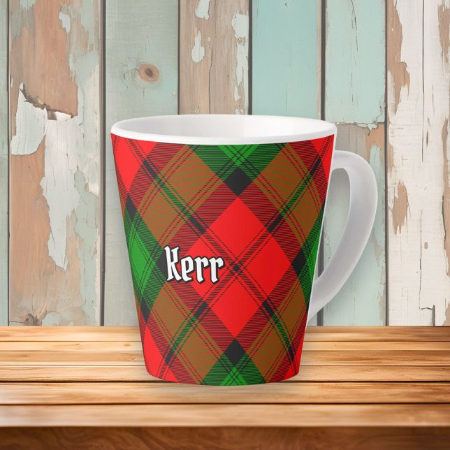 Tasse Latte Clan Kerr Tartan (Créateur téléchargé)