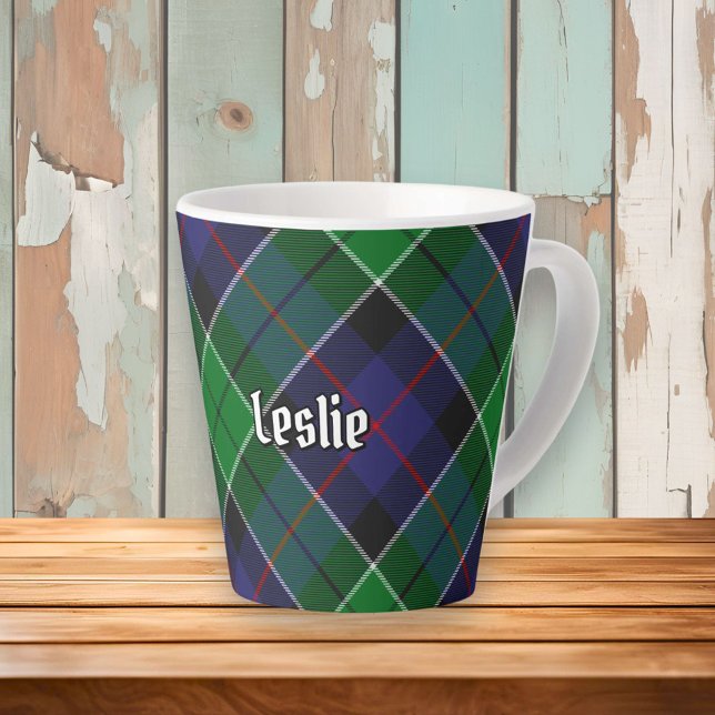 Tasse Latte Clan Leslie Chasse Tartan (Créateur téléchargé)