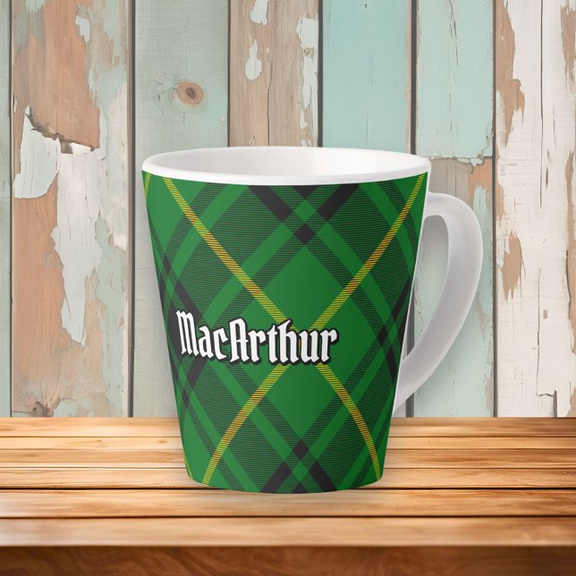 Tasse Latte Clan MacArthur Tartan (Créateur téléchargé)