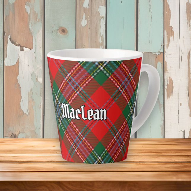 Tasse Latte Clan MacLean Tartan (Créateur téléchargé)
