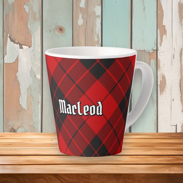 Tasse Latte Clan Macleod de Raasay Tartan (Créateur téléchargé)
