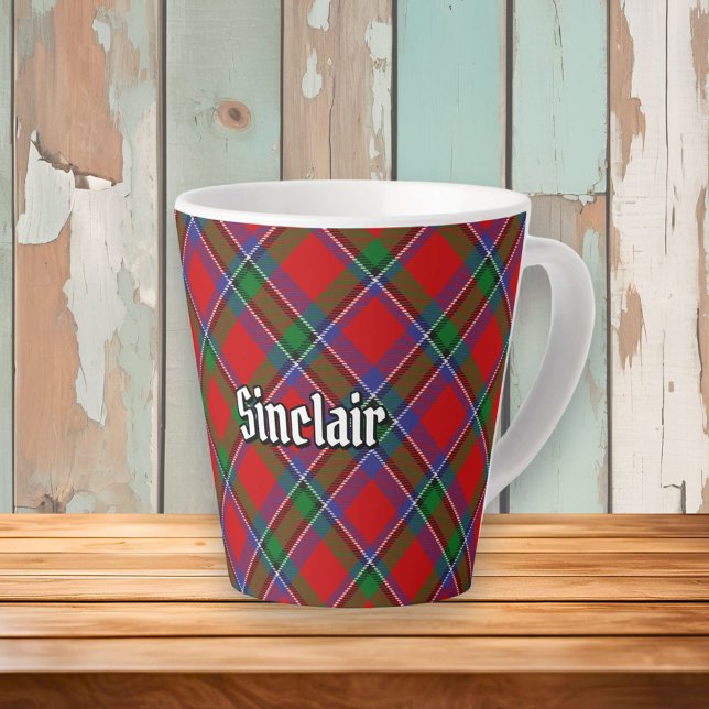 Tasse Latte Clan Sinclair Tartan (Créateur téléchargé)
