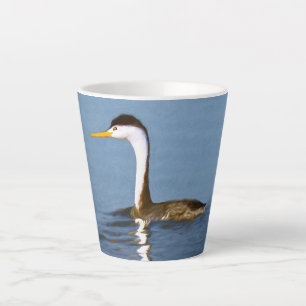Tasse Latte Clark's Grebe Painting - Art original pour les ois