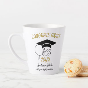 Tasse Latte Classe de congrès Grand-Inspirational-Black Gold