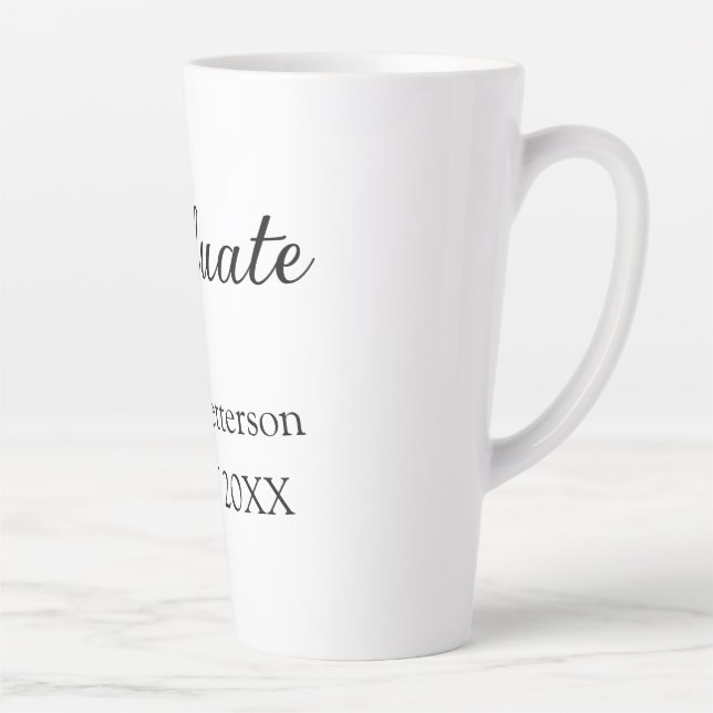 Tasse Latte Classe de fin d'études de 20XX simple graduation m (Droite)