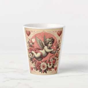 Tasse Latte Classic/Vintage/Retro Saint-Valentin cupide