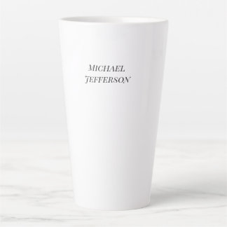 Tasse Latte Classique Créatif tendance Noir & Blanc