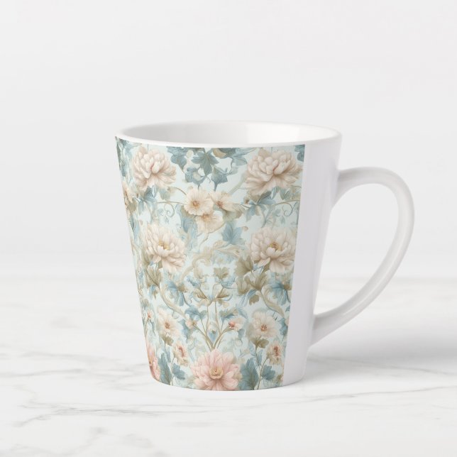 Tasse Latte Classique floral botanique britannique (Droite)