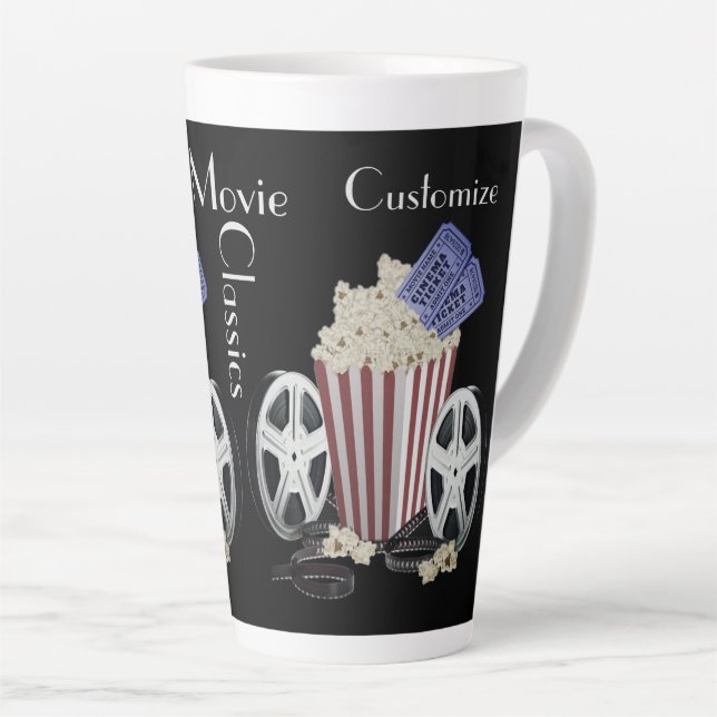 Tasse Latte Classiques de cinéma personnalisés (Angle droit)
