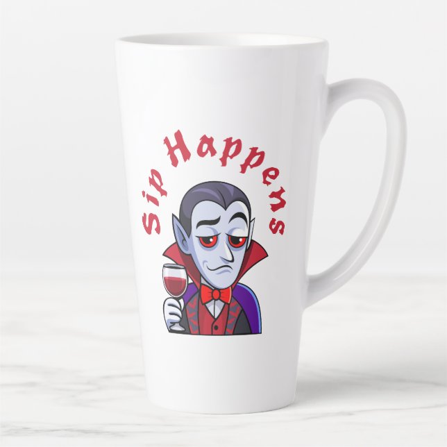 Tasse Latte Classy Vampire – Sip Happens (Droite)