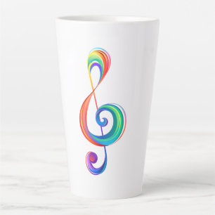 Tasse Latte Clé arc-en-ciel