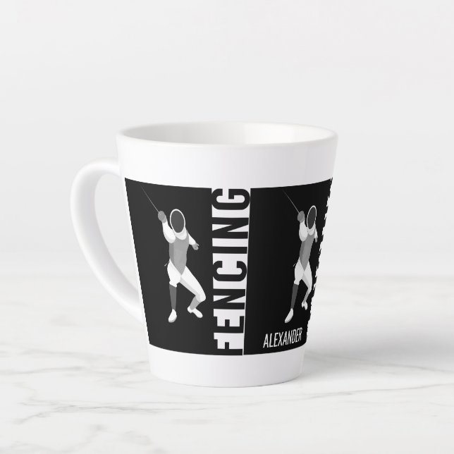 Tasse Latte Clôture (Angle gauche)