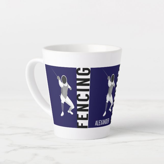 Tasse Latte Clôture (Angle gauche)