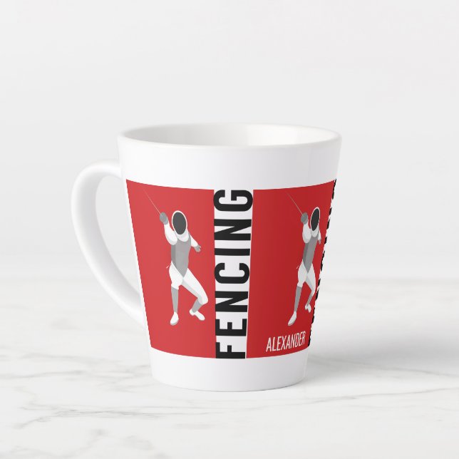 Tasse Latte Clôture (Angle gauche)