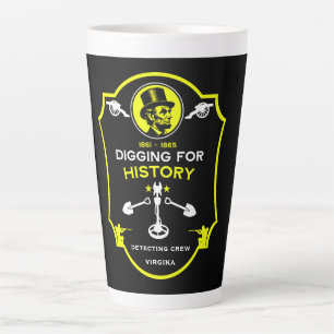 Tasse Latte Club de détection de métaux de la guerre civile am