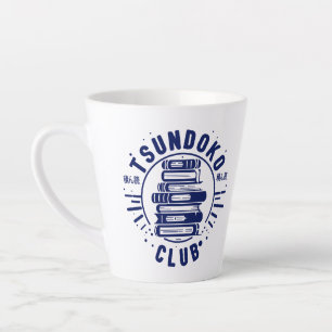 Tasse Latte Club Tsundoku Amoureux des Livres Bibliophile Book