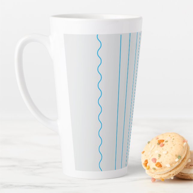Tasse Latte Coastal Linen (En situation)