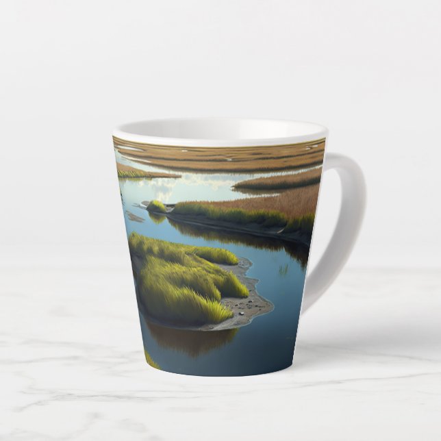 Tasse Latte Coastal tranquillité (Angle droit)