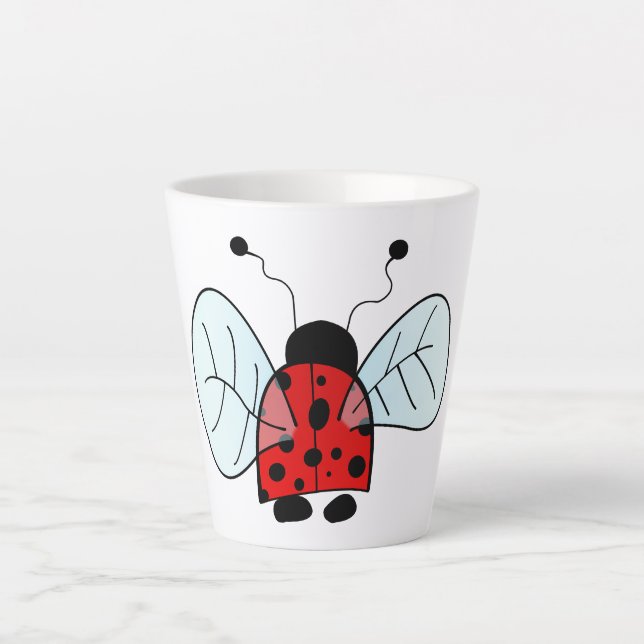Tasse Latte Coccinelle (Devant)
