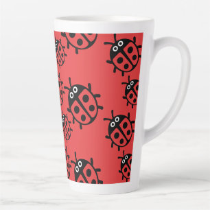 Tasse Latte coccinelle et coccinelle