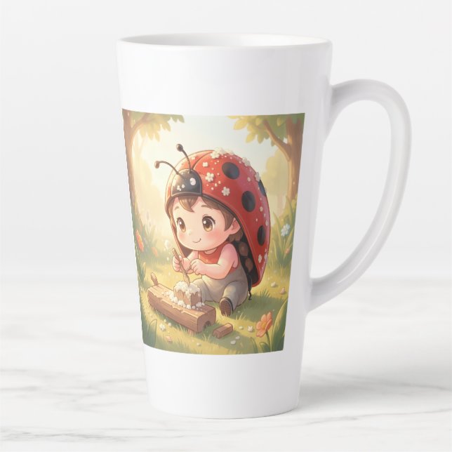 Tasse Latte Coccinelle et le royaume de nectar caché (Droite)